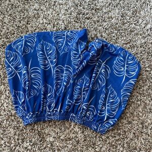 BLUE PRINTED LIGHTWEIGHT SHORTS